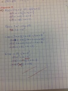Devoir de maths : ne pas &eacute;crire  &agrave; la place de =