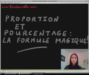 Les pourcentages et proportions : la formule MAGIQUE [Vidéo](Seconde)