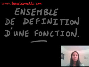 Ensemble de définition d&rsquo;une fonction [Vidéo] (Seconde)