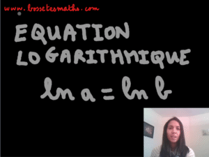 Equation logarithmique ln a=ln b [Vidéo] (Terminale)