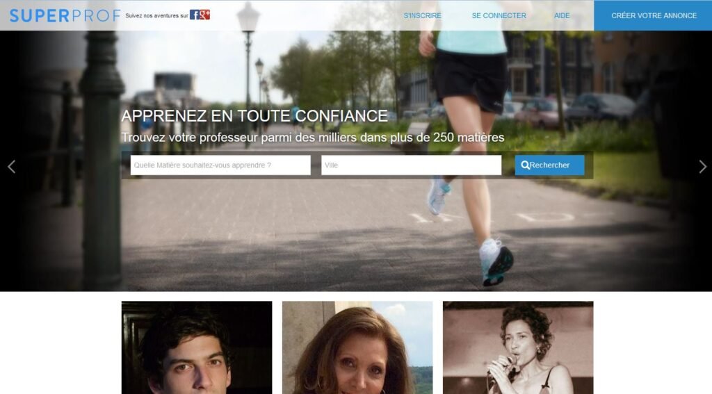 Superprof page de garde