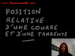 Position relative d&rsquo;une courbe et d&rsquo;une tangente [Vidéo] (Première)