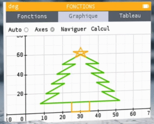 Comment dessiner un sapin de Noël sur la calculatrice NUMWORKS ?