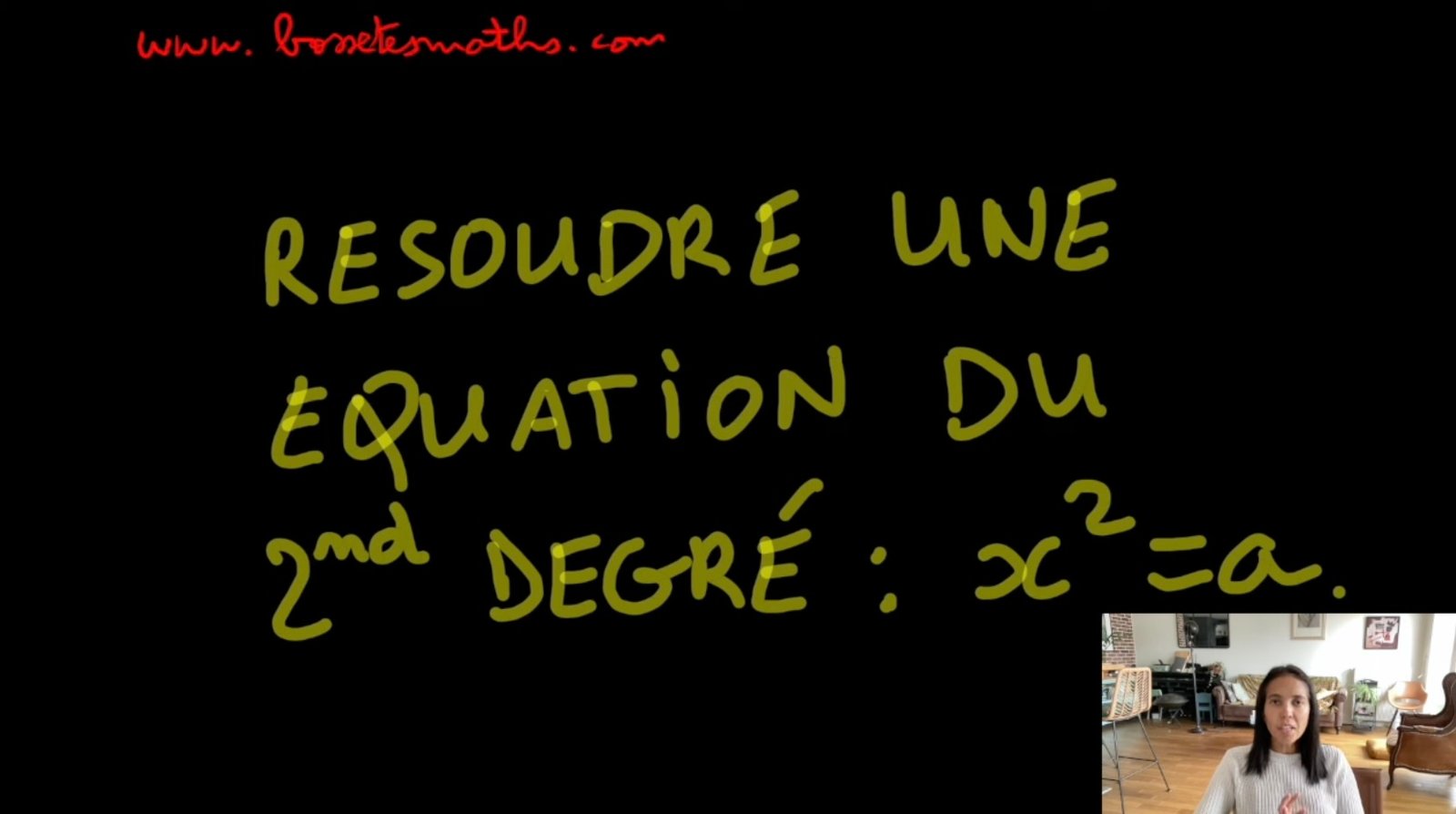 Equations x² = a